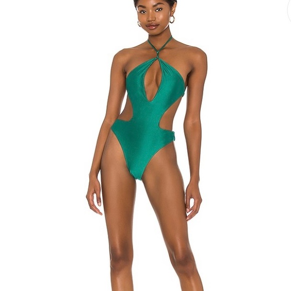 NWT! Lovewave x revolve green cutout one piece - Picture 1 of 5